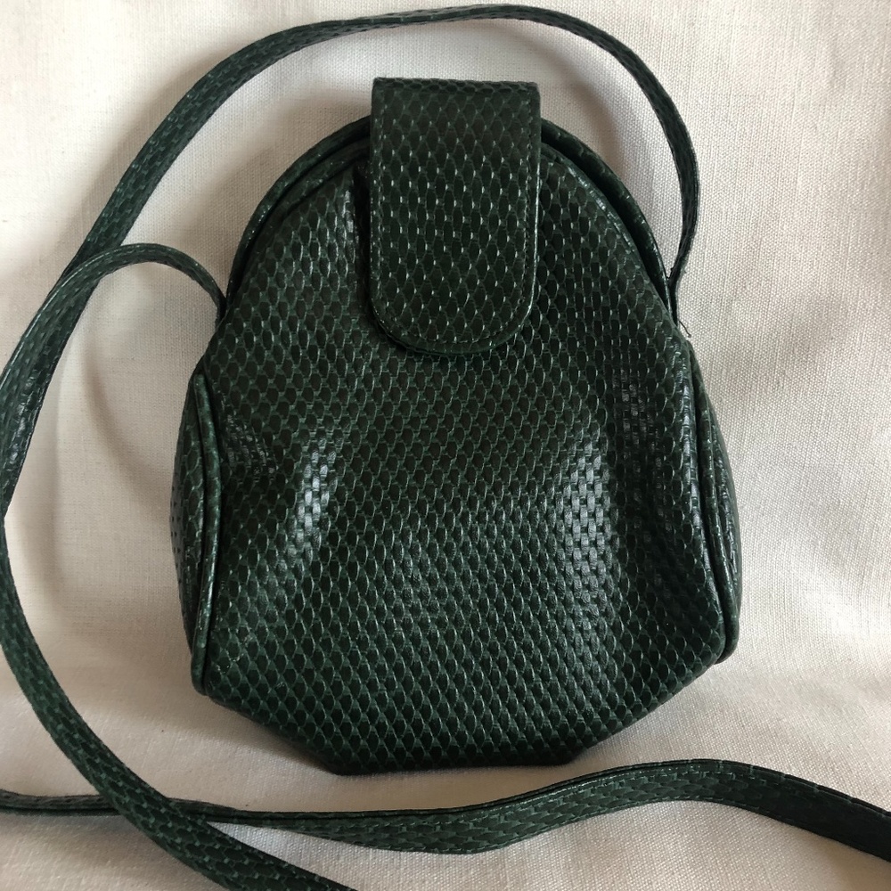 Small Pouch Purse w Faux Snake Skin